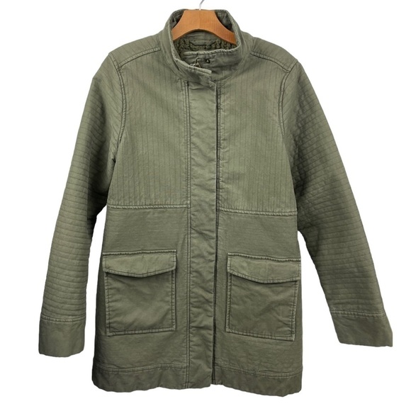 Prana Trip Military Green Plush Lined Organic Cotton Stretch Jacket Size M - Picture 5 of 12